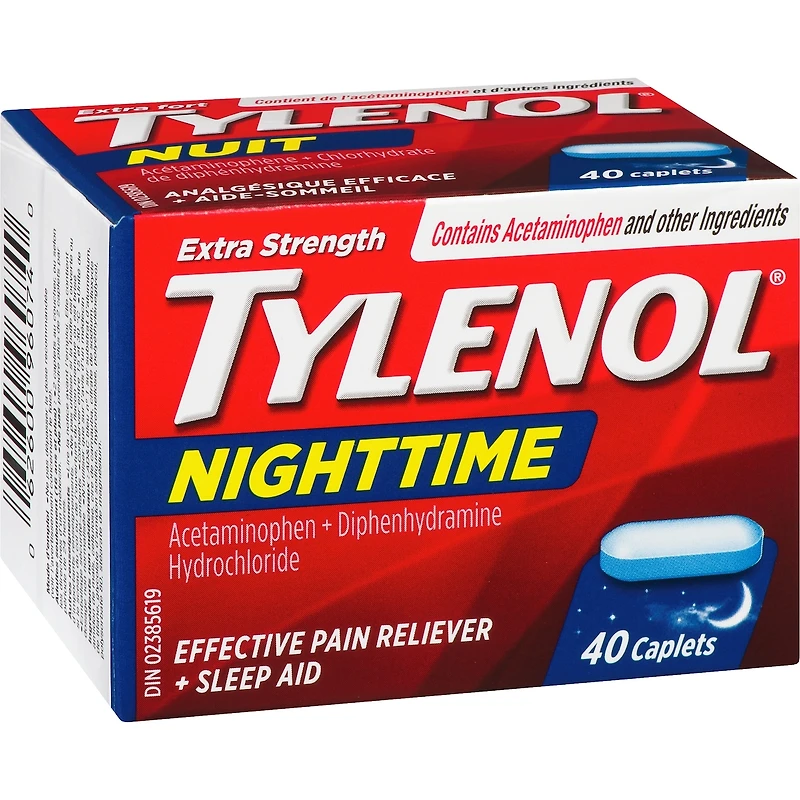 Analgésique et aide-sommeil, nuit, extra fort