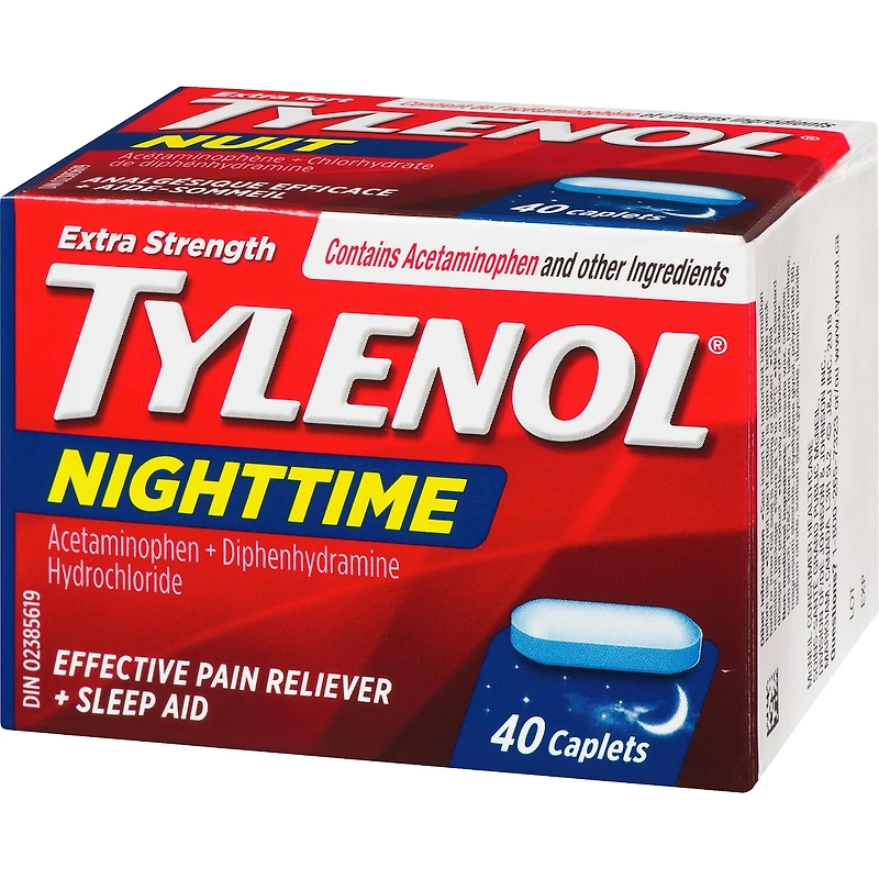 Analgésique et aide-sommeil, nuit, extra fort