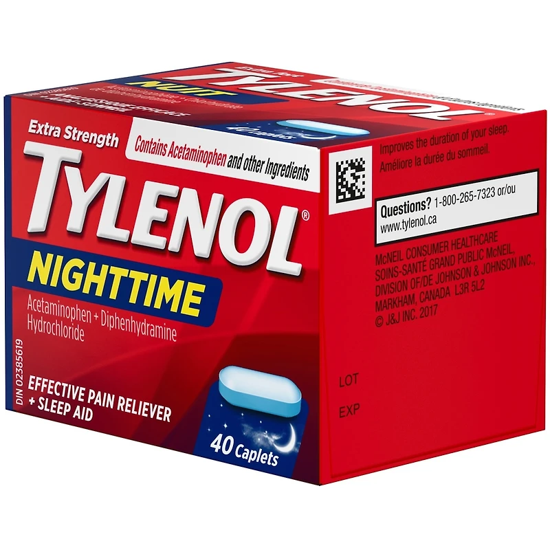Analgésique et aide-sommeil, nuit, extra fort