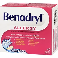 Médicament contre les allergies, gélules, 25 mg