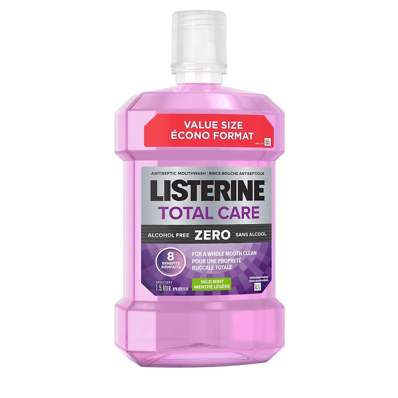 Total Care Zero Antiseptic Mouthwash, Alcohol Free
