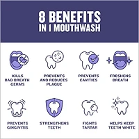 Total Care Zero Antiseptic Mouthwash, Alcohol Free