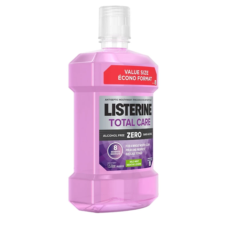 Total Care Zero Antiseptic Mouthwash, Alcohol Free