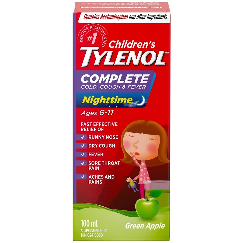 Children's Medicine, Complete Cold, Cough, & Fever, Apple