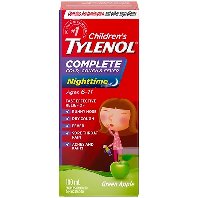 Children's Medicine, Complete Cold, Cough, & Fever, Apple