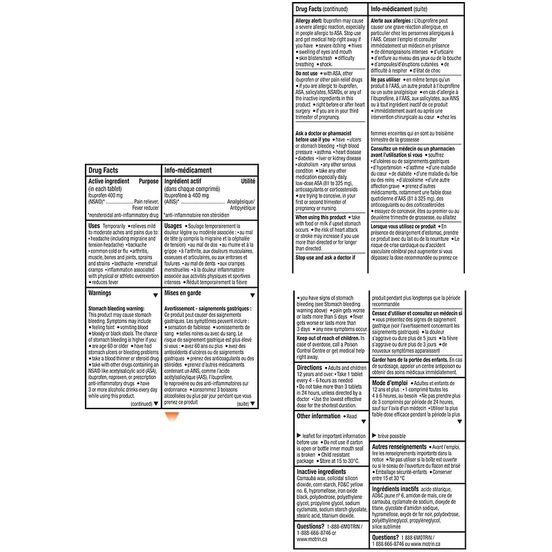 Analgésique à l’ibuprofène, Ultra fort
