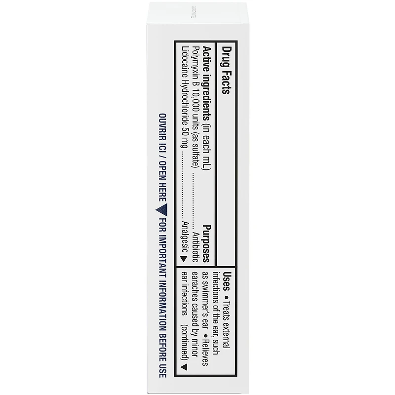 Polysporin Gouttes otiques + analgésique, 15 ml