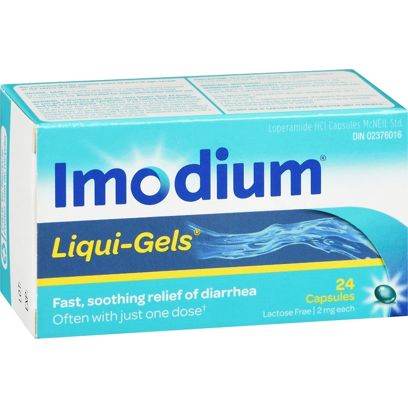 Soulagement de la diarrhée, gélules 24 ea