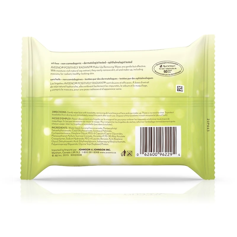 Positively Radiant Lingettes Démaquillantes