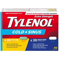 Extra fort, Rhume et sinus, Duo pratique Jour/Nuit, soulage les symptômes du rhume et des sinus