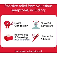 Extra fort, Rhume et sinus, Duo pratique Jour/Nuit, soulage les symptômes du rhume et des sinus