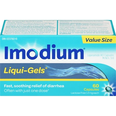 Soulagement de la diarrhée, gélules 60 ea