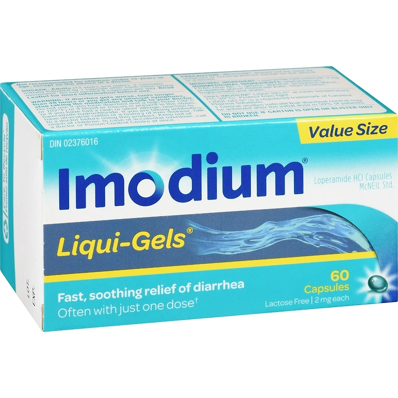 Soulagement de la diarrhée, gélules 60 ea