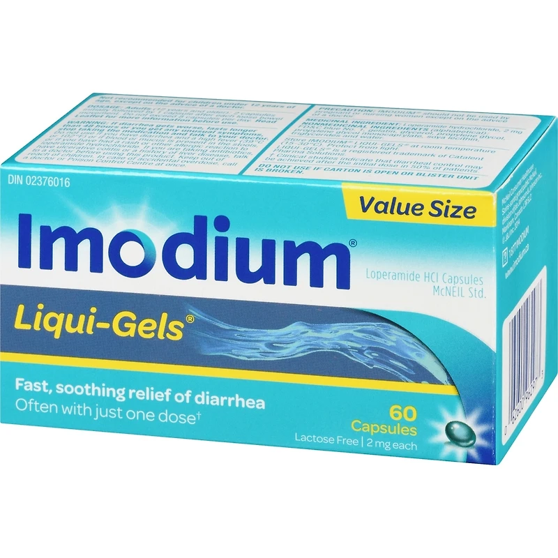 Soulagement de la diarrhée, gélules 60 ea