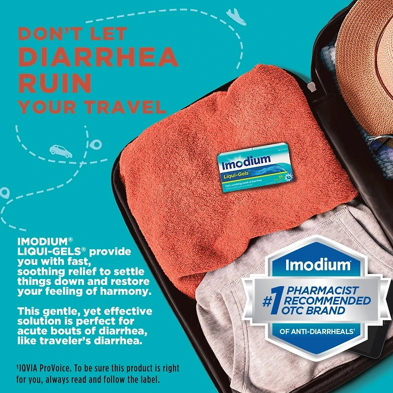 Soulagement de la diarrhée, gélules 60 ea