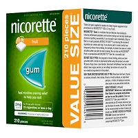 Nicotine Gum, 2 mg, Fresh Fruit