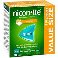 Nicotine Gum, 4 mg, Fresh Fruit