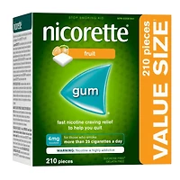 Nicotine Gum, 4 mg, Fresh Fruit