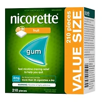 Nicotine Gum, 4 mg, Fresh Fruit