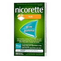 Nicotine Gum, 4 mg, Fresh Fruit