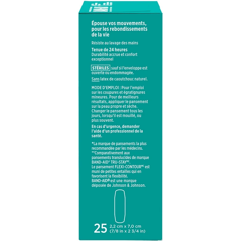 BAND-AID Brand SKIN-FLEX Adhesive Bandages, All One Size, 25 Count