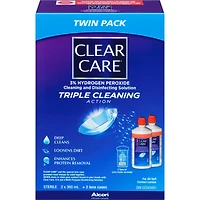 Clear Care® Contact Lens Solution with Hydrogen Peroxide Twin Pack