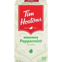 Tisane à la menthe poivrée sans caféine, 20 sachets de thé