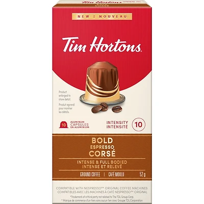 Tim Hortons Nespresso Bold Espresso 10Ct
