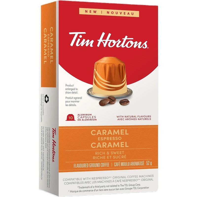 Tim Hortons Nespresso Caramel Espresso 10Ct