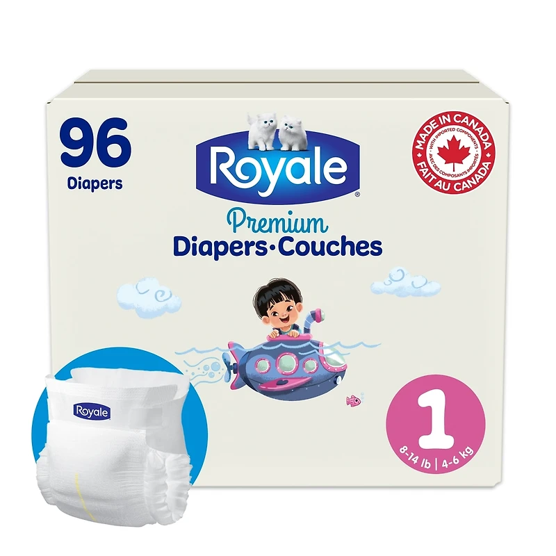 Royale Premium Diapers, Super Pack, Size - Count