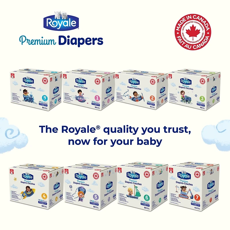 Premium Diapers, Super Pack, Size - Count