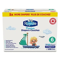 Couches Premium, Taille 6 - 108 couches, Couches jetables pour bébé