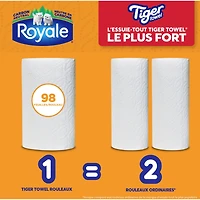 Rouleaux d'essuie-tout 2 épaisseurs