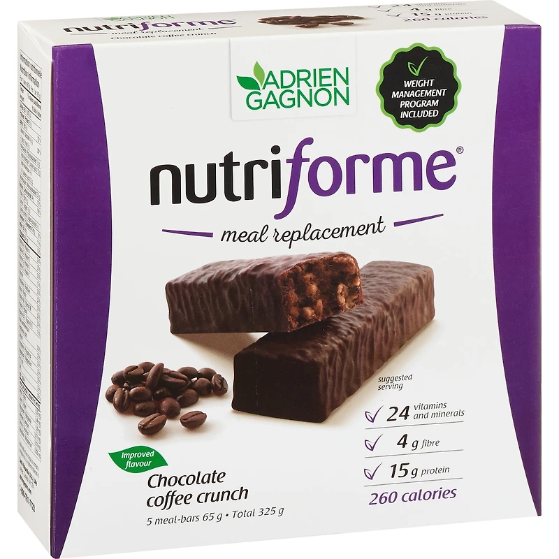 Nutriforme barres - Chocolat et Café croquant