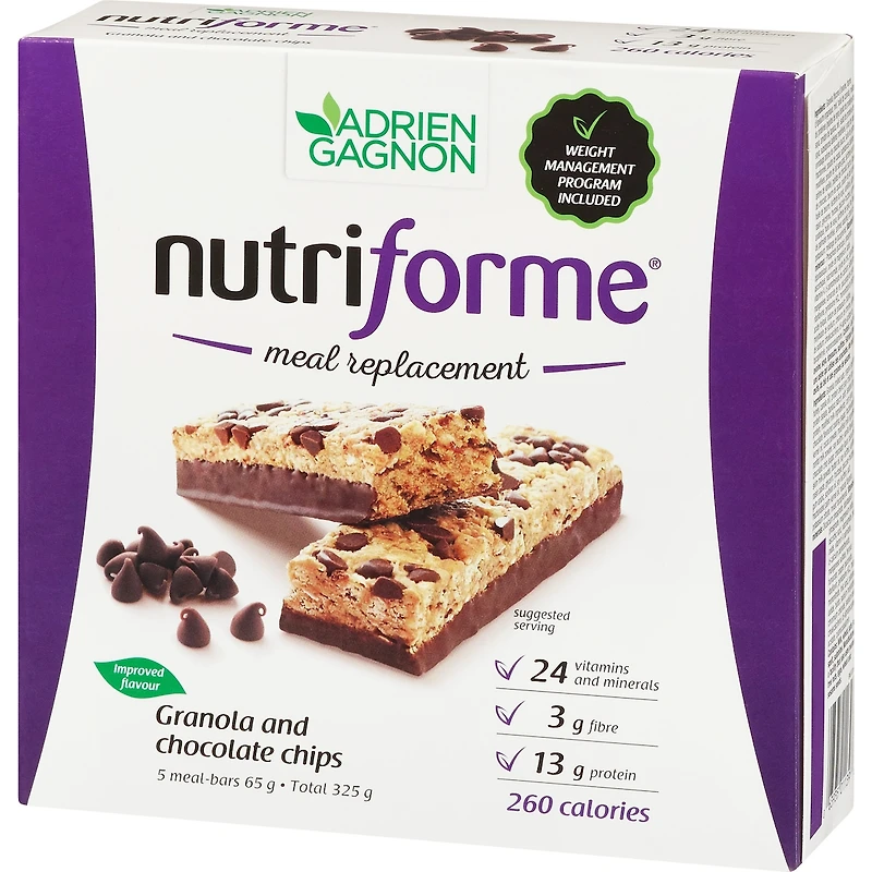 Nutriforme barres - Granola et pépites de chocolat