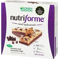 Nutriforme barres - Granola et pépites de chocolat