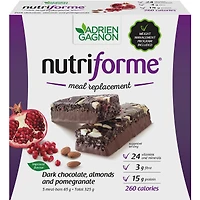 Nutriforme barres - Chocolat noir, amandes & pomme-grenade