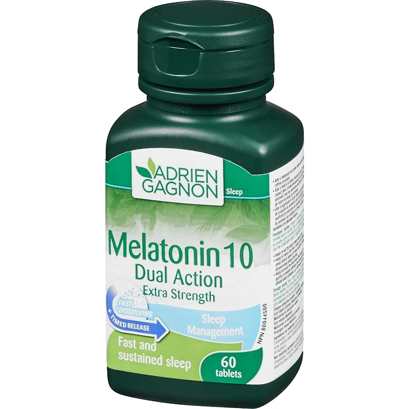 Mélatonine 10 mg Double action Extra-fort