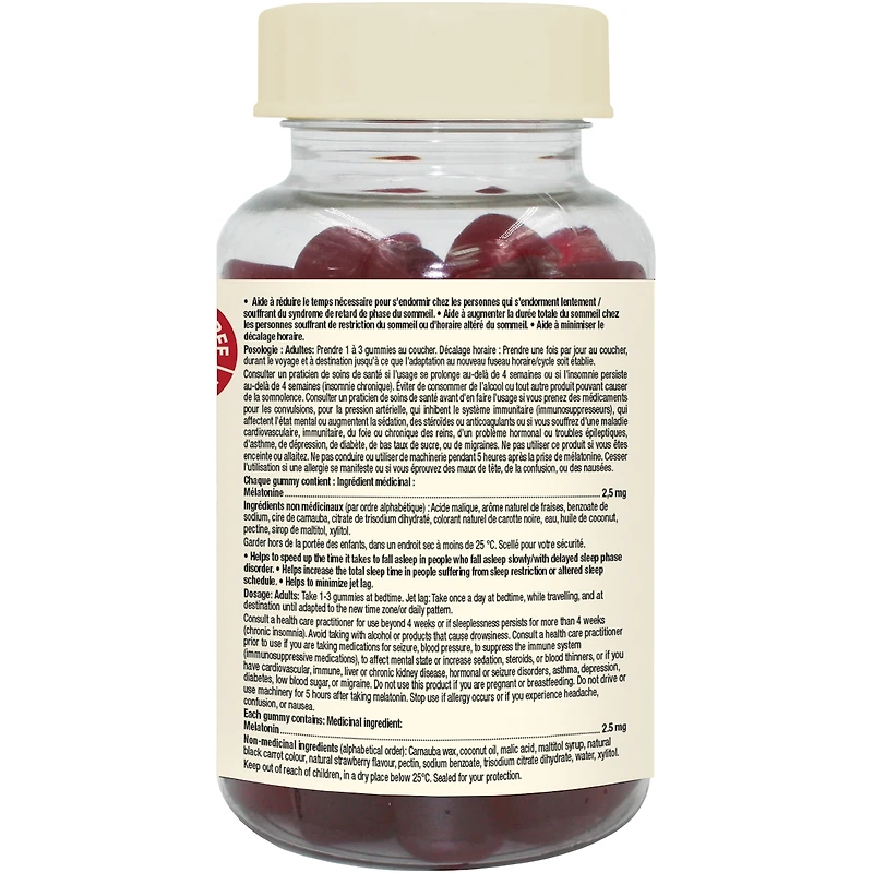 Melat 2.5 mg gum sans sucre