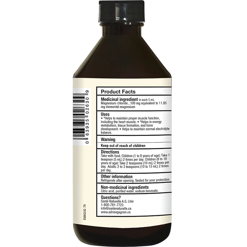 Magnesium liquide