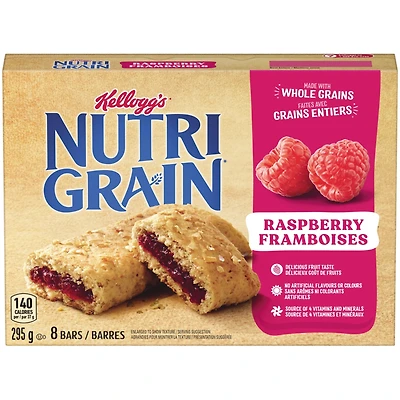 Barres de céréales Nutri-Grain Framboises, 8 barres