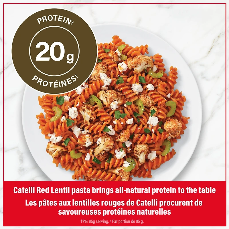 Red Lentil, Rotini Pasta