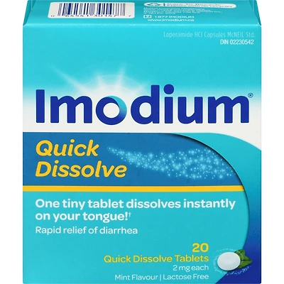 Diarrhea Relief, Quick-Dissolve Tablets 20 ea