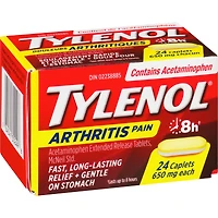 Acétaminophène à 650 mg, douleurs arthritiques