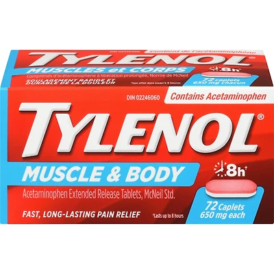 Acétaminophène, douleurs musculaires et corporelles