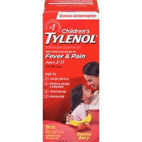 Children's Medicine, Fever & Pain, Banana Berry Liquid