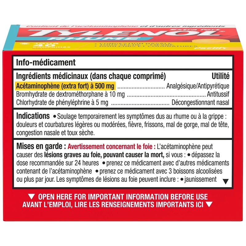Soulagement du rhume, jour, extra fort, comprimés FaciliT