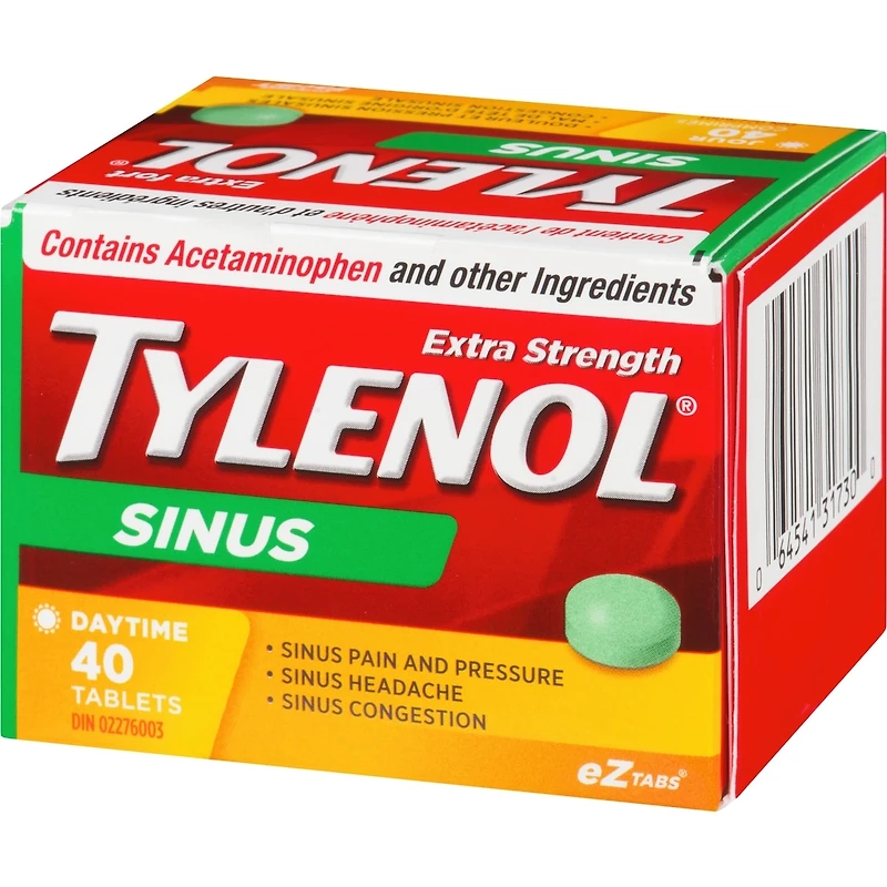 Soulagement des sinus, jour, extra fort, comprimés FaciliT