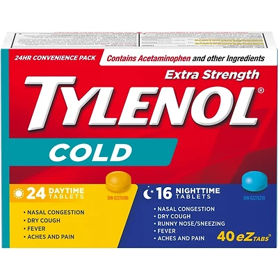 Extra Strength Cold Relief Day/Night, EZTabs