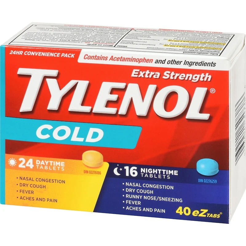 Extra Strength Cold Relief Day/Night, EZTabs